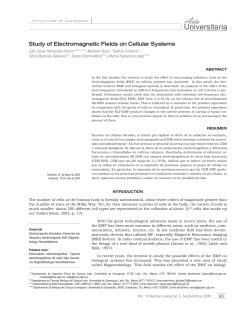 Study of Electromagnetic Fields on Cellular