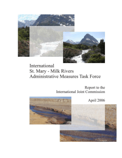 Milk Rivers Administrative Measures Task Force