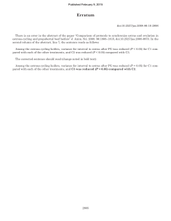 Comparison of protocols to synchronize estrus and ovulation in