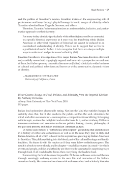 Bitter Greens: Essays on Food, Politics, and Ethnicity