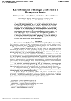 Kinetic Simulation of Hydrogen Combustion in a Homogeneous