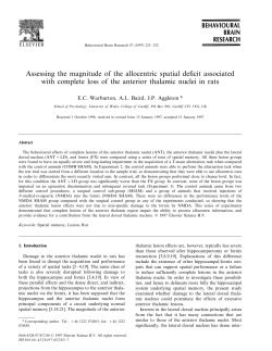 Assessing the magnitude of the allocentric spatial deficit associated