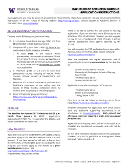 bachelor of science in nursing application