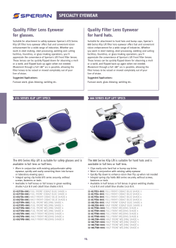 SPECIALTY EYEWEAR Quality Filter Lens Eyewear for glasses