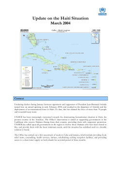 Update on the Haiti Situation