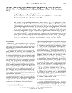 Dielectric Constant and Density Dependence of the Structure of