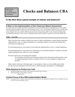 CBA Packet - Vancouver Public Schools