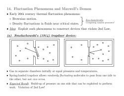14. Brownian Motion and Maxwell`s Demon
