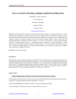 Force exerted by Hawking radiation emitted from Black hole