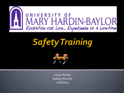 The purpose of the safety program is to