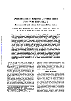 Quantification of Regional Cerebral Blood Flow With IMP