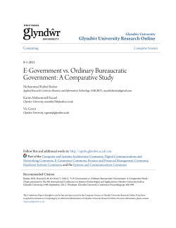 E-Government vs. Ordinary Bureaucratic Government: A