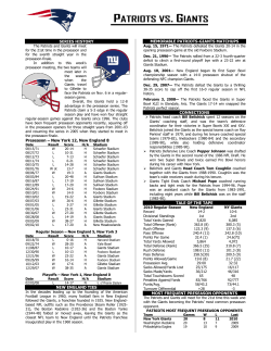 patriots vs. giants