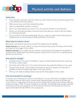Physical activity and diabetes