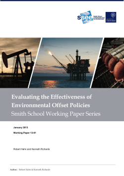 Evaluating the Effectiveness of Environmental Offset Policies