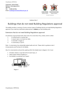 Buildings that do not need an Application