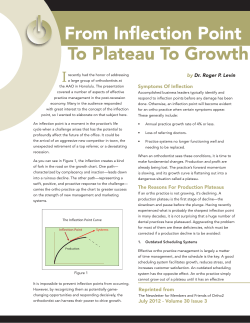 From Inflection Point To Plateau To Growth
