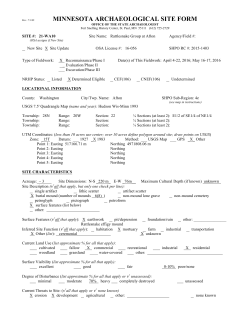 Attachment 15-Minnesota Archaeological Site Form