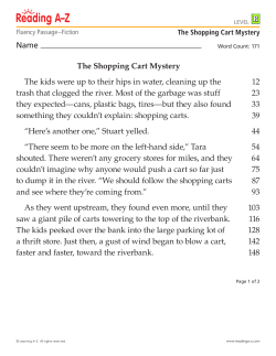 The Shopping Cart Mystery