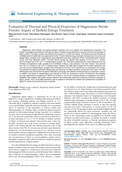 Impact of Biofield Energy Treatment