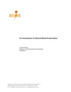 An Introduction to Optical Media Preservation
