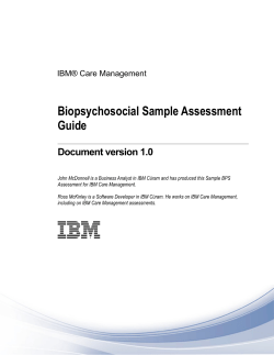 Biopsychosocial Sample Assessment Guide