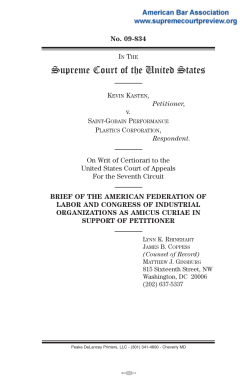 Brief for the American Federation of Labor and Congress of