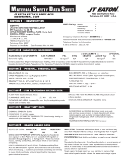 material safety data sheet