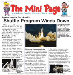 Shuttle Program Winds Down