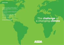 The challenge of a changing climate