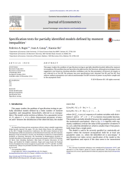 Specification tests for partially identified models defined by moment