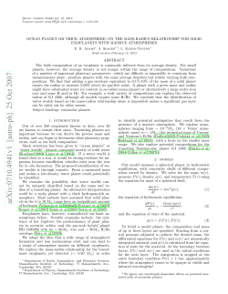 Ocean Planet or Thick Atmosphere: On the Mass