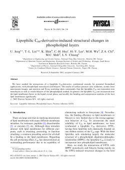 Lipophilic C60-derivative-induced structural changes in