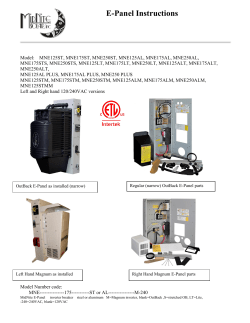 E-Panel Instructions