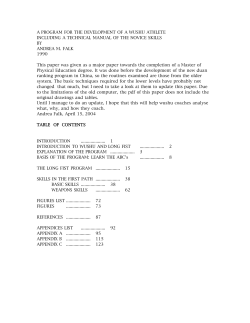 a program for the development of a wushu athlete including