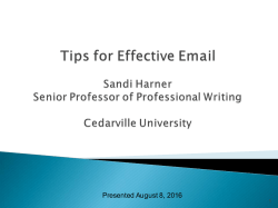 Tips for Effective Email