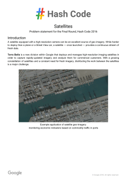 Satellites - Hash Code