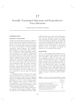 Sexually Transmitted Infections and Reproductive Tract