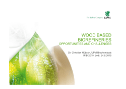 Huebsch_UPM Wood-based Biorefineries