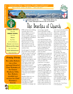 The Benefits of Church