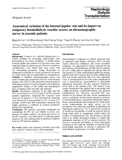 Anatomical variation of the internal jugular vein and its impact on