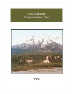Lazy Mountain Community Planning Team - Matanuska