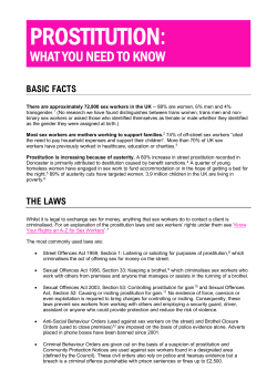 Press briefing - English Collective of Prostitutes