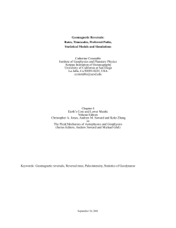 Geomagnetic Reversals: Rates, Timescales, Preferred Paths