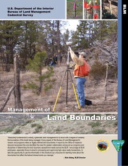 Management of Land Boundaries