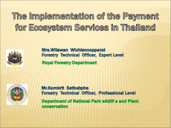 Observations of the operations of PES for Thailand.
