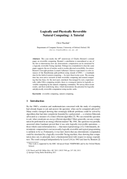 Logically and Physically Reversible Natural Computing: A