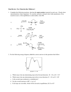 Final Review: New Material after Midterm 2 1