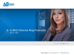 G.8032 Ethernet Ring Protection