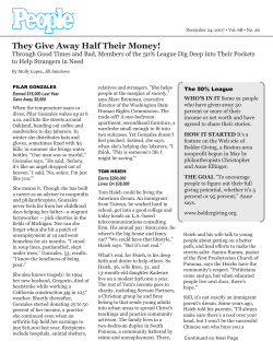 They Give Away Half Their Money!